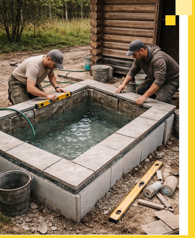 Изготовление и установка холодных купелей под ключ в Рассказове